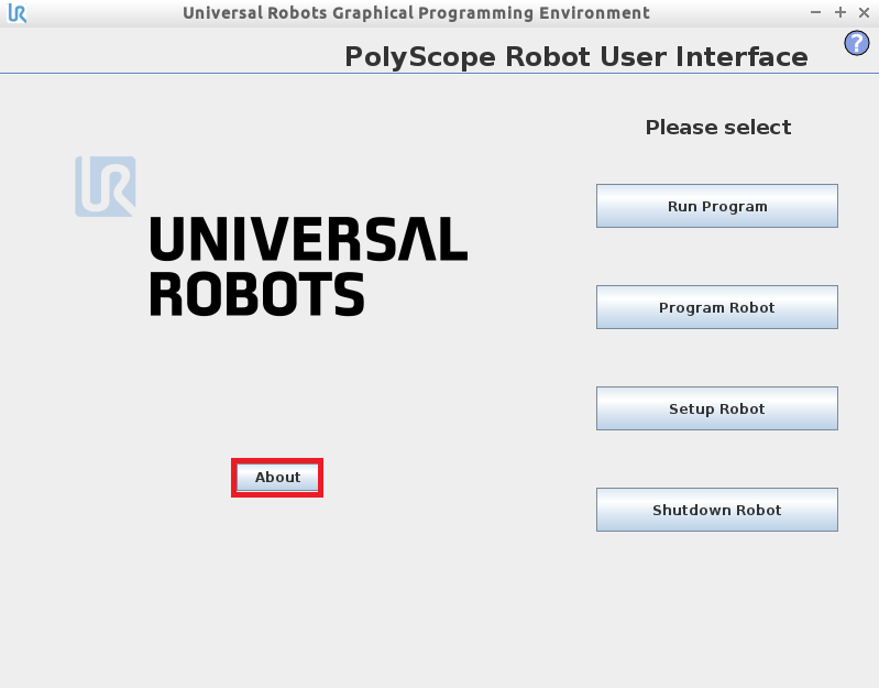weryfikacja wersji oprogramowania robota Universal Robots serii CB3.1