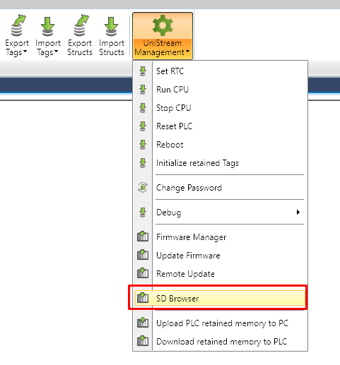 UniLogic SD Browser place