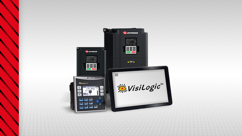 Konfiguracja falownika Unitronics oraz PLC+HMI V130 w programie VisiLogic