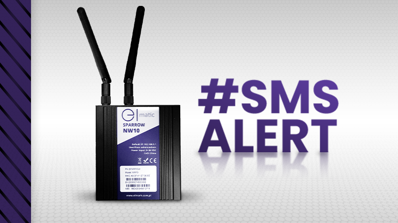Alert SMS na routerze przemysłowym Sparrow | Komendy AT