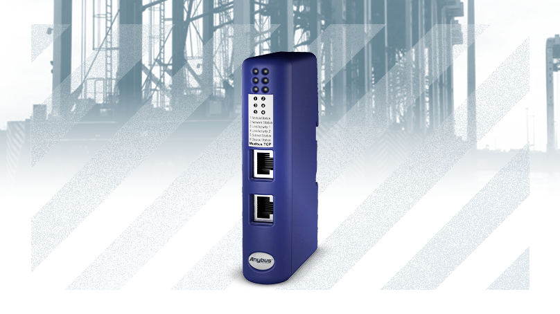 Terminale APM: Łączność Modbus-TCP z komunikatorem Anybus