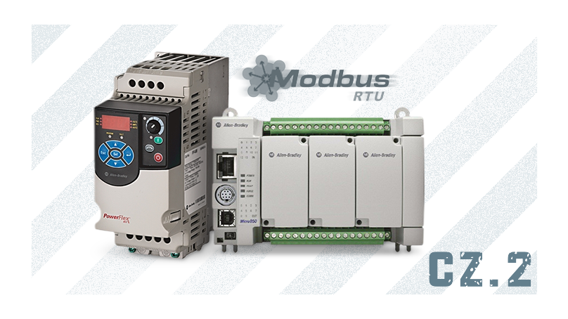 Komunikacja Powerflex 4M z Micro850 poprzez Modbus RTU - część 2