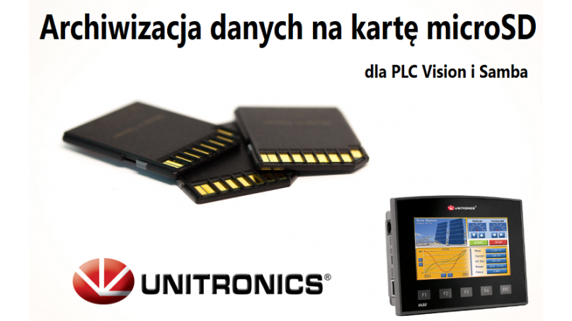 Archiwizacja danych na kartę microSD dla PLC Vision i Samba od Unitronics