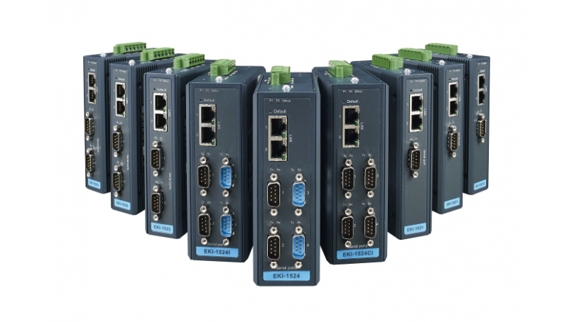Funkcje serwerów portów szeregowych z serii EKI-1500 firmy Advantech