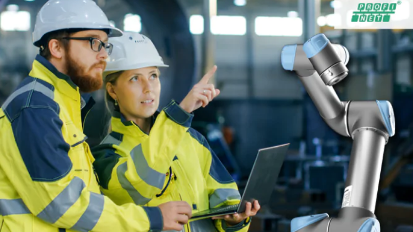 Integracja cobota Universal Robots ze sterownikiem PLC Siemens S7-1200. Obsługa protokołu PROFINET przez UR. 