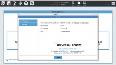 Aktualizacja robota Universal Robots