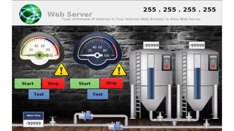 Web Server w sterownikach UniStream