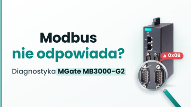 Konwerter Modbus MGate MB3000-G2: diagnostyka komunikacji