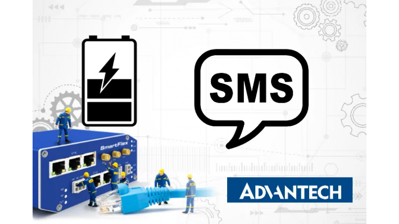 Routery Advantech - Otrzymywanie wiadomości SMS w przypadku spadku napięcia zasilania poniżej pewnego poziomu