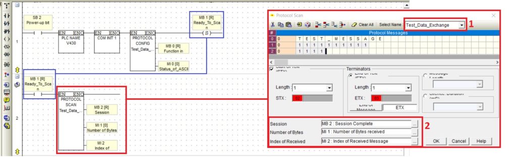 Odczyt dowolnej ramki w programie PLC