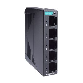 Kompaktowy 5-portowy switch niezarządzalny w plastikowej obudowie EDS-2005-ELP