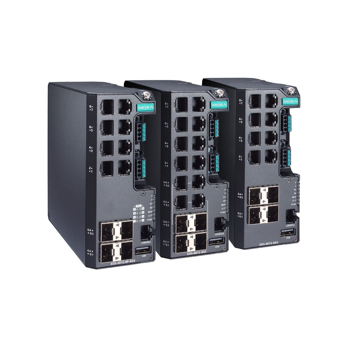 EDS-4012 - 12 portowy switch zarządzalny z 4 portami