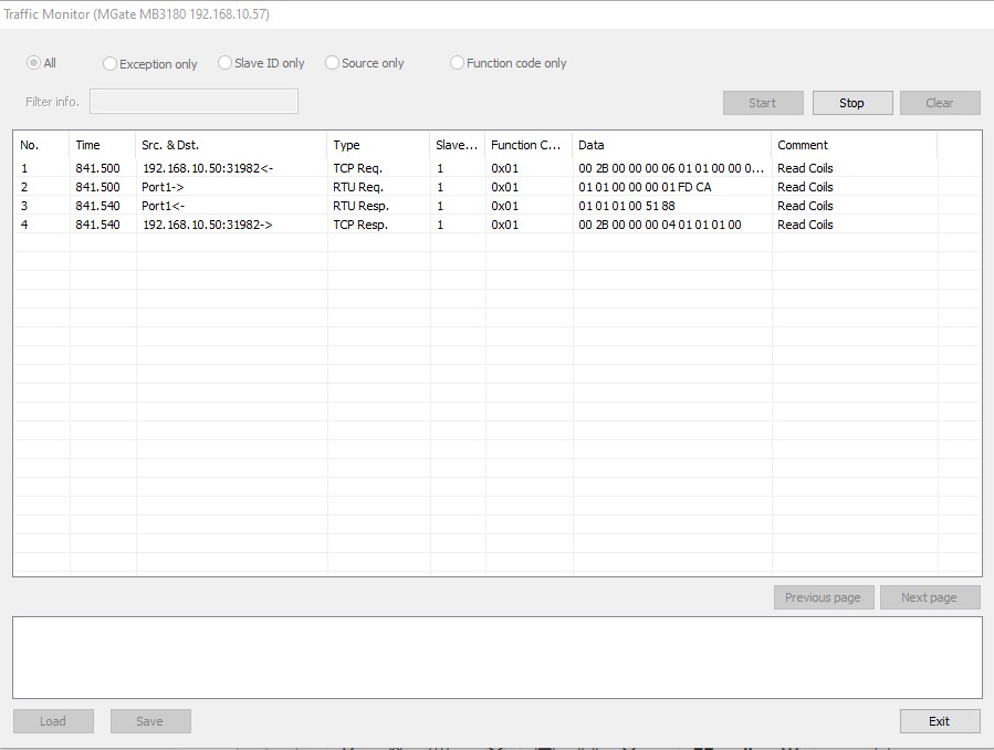 MGate Manager - funkcja Monitor