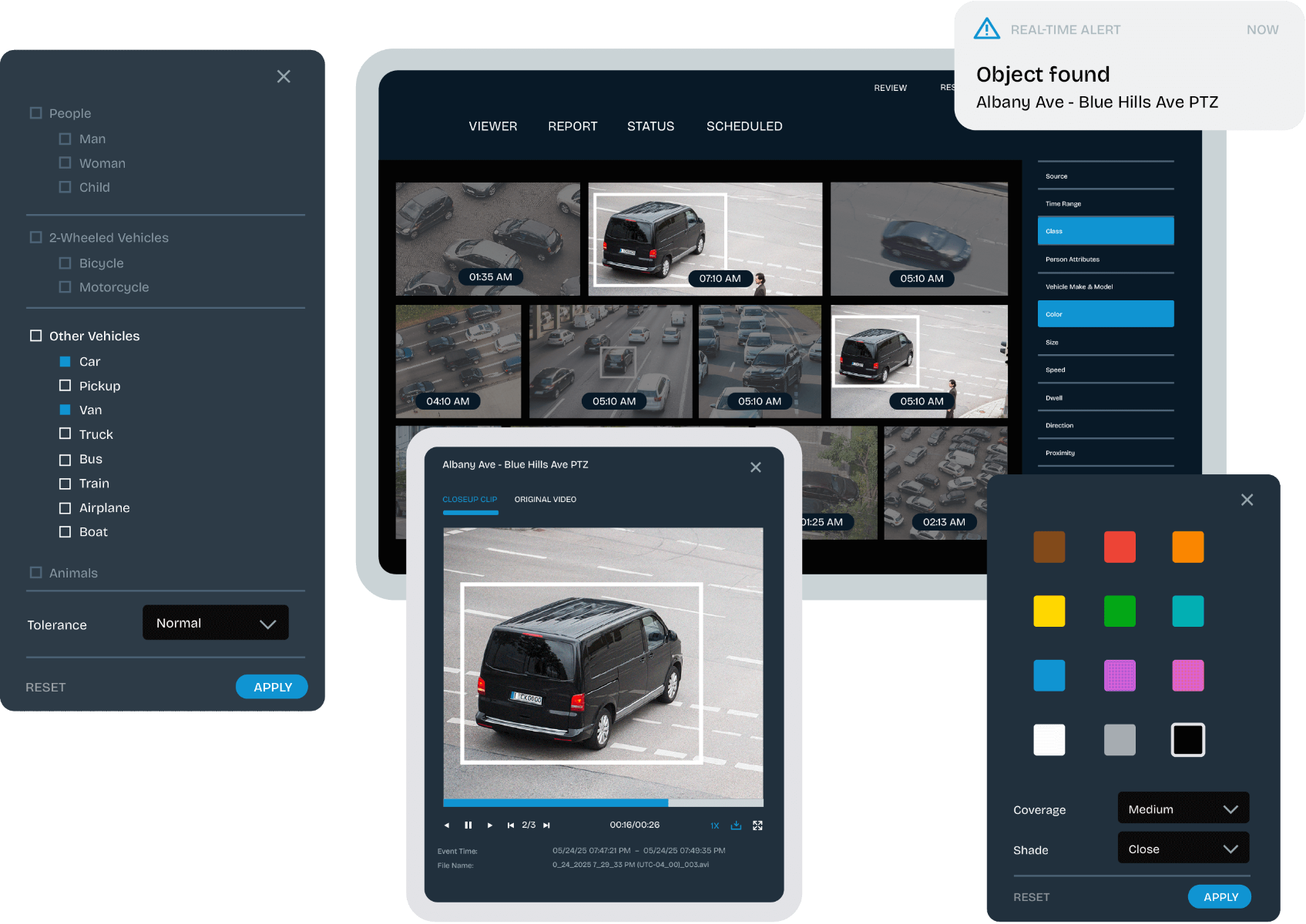 BriefCam – zrzuty ekranu