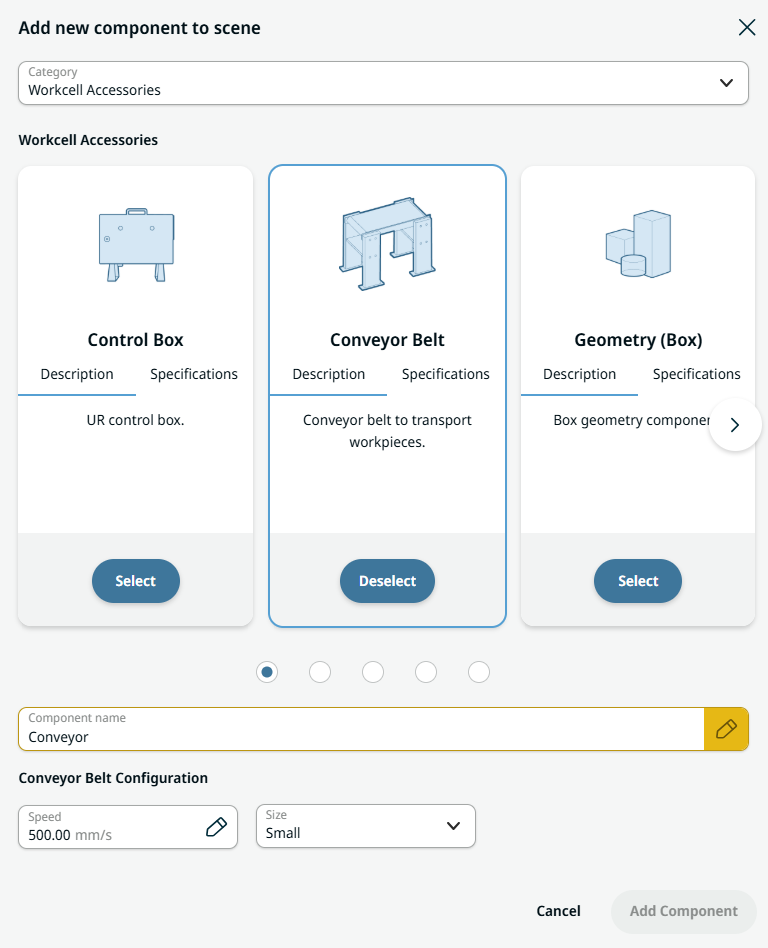 Wstawianie predefiniowanych elementów w UR Studio